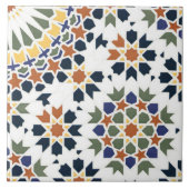 Geometrische florale marokkanische Wohngestaltung Fliese (Vorderseite)