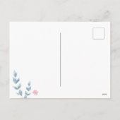 Geometrische florale Muttertagskarte Feiertagspostkarte (Rückseite)