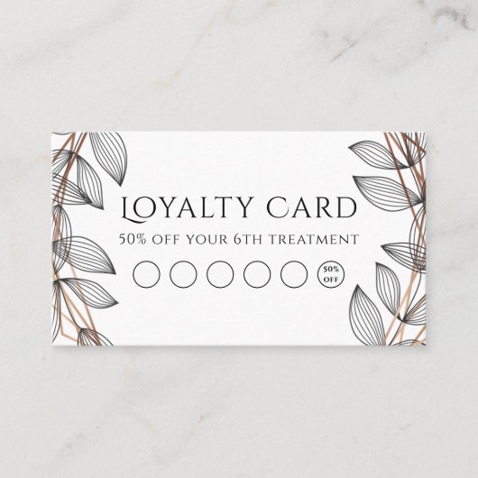 geometrische Foliage Visitenkarte (Vorderseite)