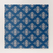 Geometrische Folklore Damaskus-Ornament der Ikat Puzzle (Horizontal)