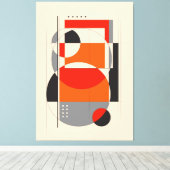 Geometrische Form 3 | Geometrische Kunst Leinwanddruck (Insitu (Holzboden))