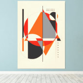 Geometrische Form 4 | Geometrische Kunst Leinwanddruck (Insitu (Holzboden))