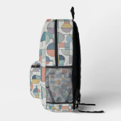 Geometrische Form Bedruckter Rucksack (Rechts)
