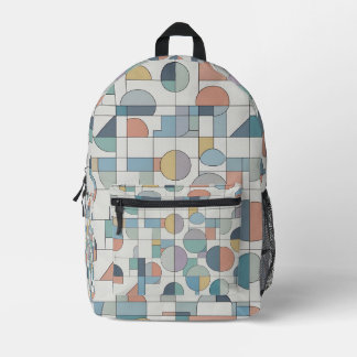 Geometrische Form Bedruckter Rucksack