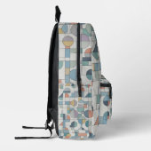Geometrische Form Bedruckter Rucksack (Links)