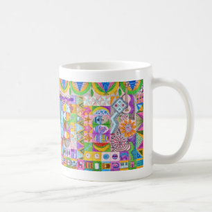 Geometrische Form-Collage Kaffeetasse