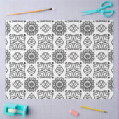 Geometrische Form der Schwarz-weißen großen Sonnen Seidenpapier (Basteln)