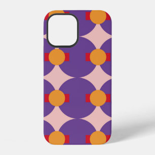Geometrische Form Retro-Musterdesign vintage abstr iPhone 12 Hülle