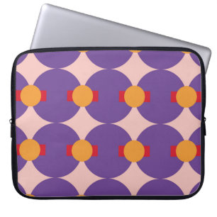 Geometrische Form Retro-Musterdesign vintage abstr Laptopschutzhülle