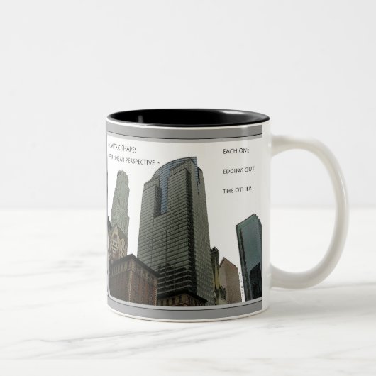 Geometrische Form-Tasse Zweifarbige Tasse (Rechts)