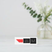 Geometrische Formabdeckung des Lippenstifts Mini Visitenkarte (Stehend Vorderseite)