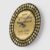 Geometrische Formen - 50 Jahre Große Wanduhr (Winkel)