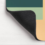 Geometrische Formen Abstrakt Art Green Apricot Far Mousepad (Ecke)