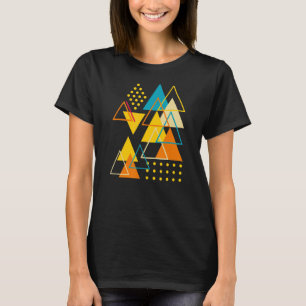 Geometrische Formen Abstrakt Moderne Vintage Dreie T-Shirt