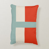 Geometrische Formen Abstrakt Red Grau Dekokissen (Rückseite(Vertikal))