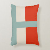 Geometrische Formen Abstrakt Red Grau Dekokissen (Vorderseite(Vertikal))