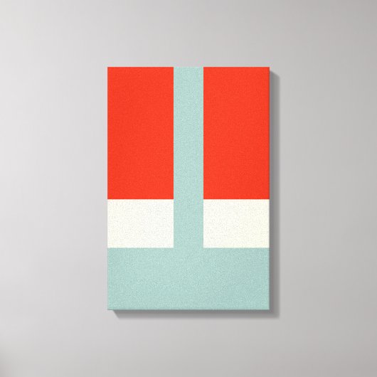 Geometrische Formen Abstrakt Red Grau Leinwanddruck (Vorderseite)