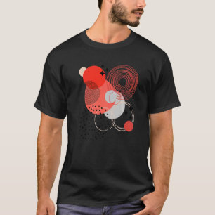 Geometrische Formen Abstrakte moderne Kreise und P T-Shirt