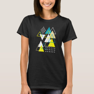 Geometrische Formen Abstrakte moderne Vintage-Drei T-Shirt