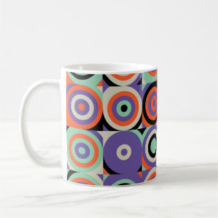 Geometrische Formen, Abstraktes Vintages Design. Kaffeetasse