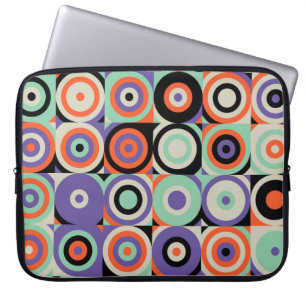 Geometrische Formen, Abstraktes Vintages Design. Laptopschutzhülle