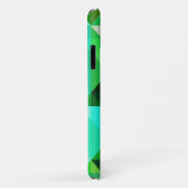 Geometrische Formen Aqua Blue und Green Case (Hinten/Rechts)