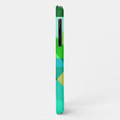 Geometrische Formen Aqua Blue und Green Case (Hinten/Links)