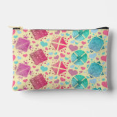 Geometrische Formen auf Gelb Zubehörtasche (Vorderseite)