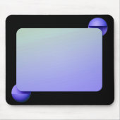 Geometrische Formen auf schwarz Mousepad (Vorne)