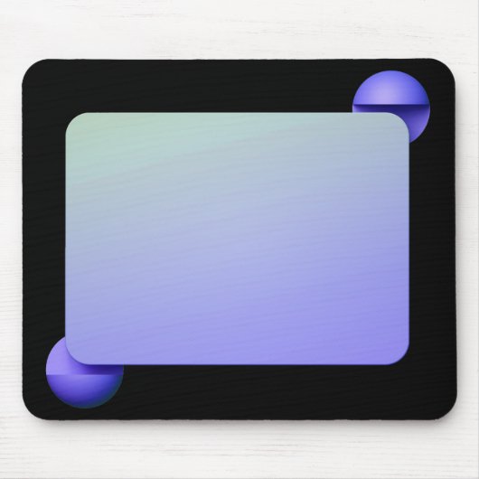 Geometrische Formen auf schwarz Mousepad (Vorne)