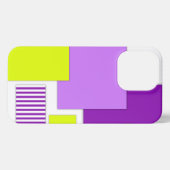 Geometrische Formen aus mehrfarbigem Papier iPhone Hülle (Rückseite (Horizontal))
