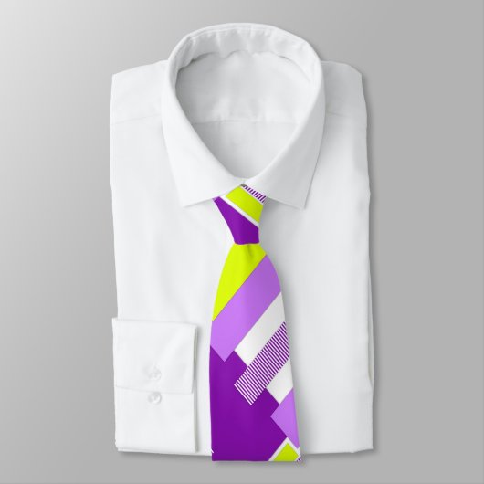 Geometrische Formen aus mehrfarbigem Papier Krawatte (Gebunden)