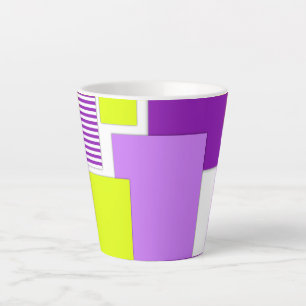 Geometrische Formen aus mehrfarbigem Papier Milchtasse