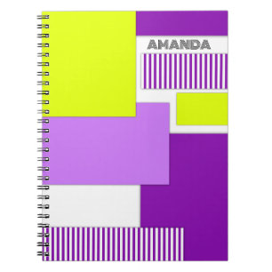 Geometrische Formen aus mehrfarbigem Papier Notizblock