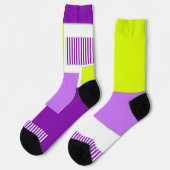 Geometrische Formen aus mehrfarbigem Papier Socken (Linkes Detail)