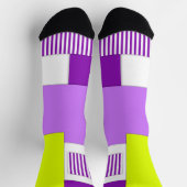 Geometrische Formen aus mehrfarbigem Papier Socken (Oben)