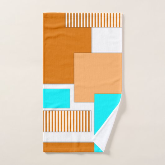 Geometrische Formen aus Papier Badhandtuch Set (Handtuch)