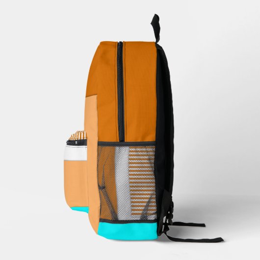 Geometrische Formen aus Papier Bedruckter Rucksack (Rechts)