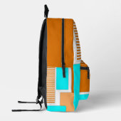 Geometrische Formen aus Papier Bedruckter Rucksack (Links)