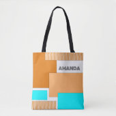 Geometrische Formen aus Papier Tasche (Vorderseite)