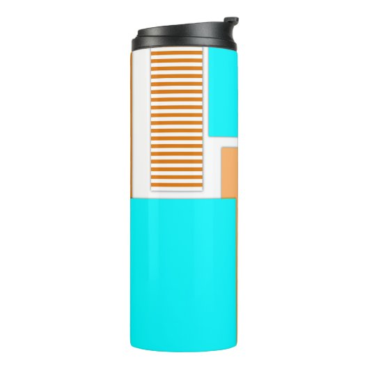 Geometrische Formen aus Papier Thermosbecher (Nach links gedreht)