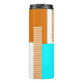 Geometrische Formen aus Papier Thermosbecher (Rückseite)