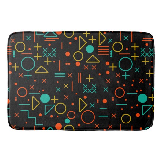 Geometrische Formen Badematte (Vorderseite)