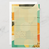 Geometrische Formen Briefpapier (Vorne/Hinten)