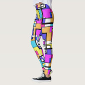 Geometrische Formen der 80er Jahre Leggings (Links)