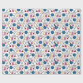 Geometrische Formen der 90er Jahre Geschenkpapier (Flach)