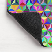 geometrische Formen der mehrfarbigen optischen Täu Mousepad (Ecke)