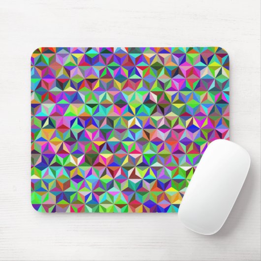 geometrische Formen der mehrfarbigen optischen Täu Mousepad (Mit Mouse)