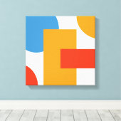 Geometrische Formen der modernen Abstrakten Kunst Leinwanddruck (Insitu (Holzboden))