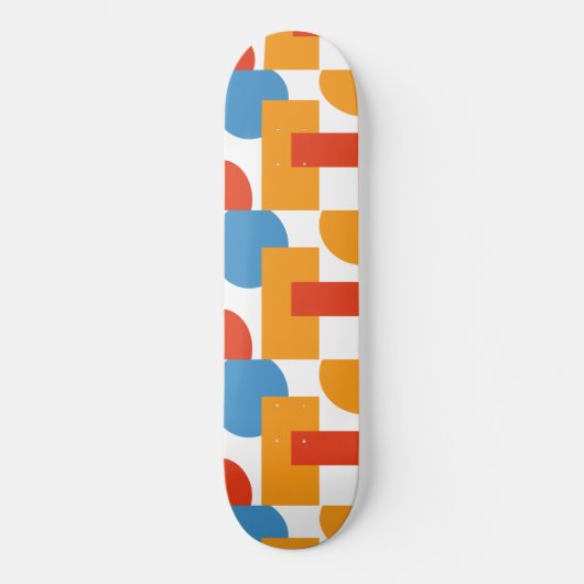 Geometrische Formen der modernen Abstrakten Kunst Skateboard (Vorderseite)